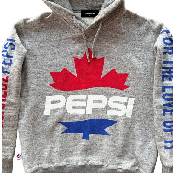 DSQUARED2: Men's Grey Peps Logo Hoodie - S - Picture 1 of 9
